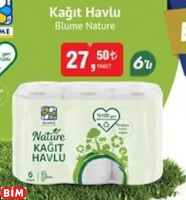 BLUME NATURE KAĞIT HAVLU BLUME NATURE KAĞIT HAVLU